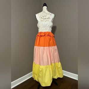 English Factory Colorblock Maxi Dress, Size S